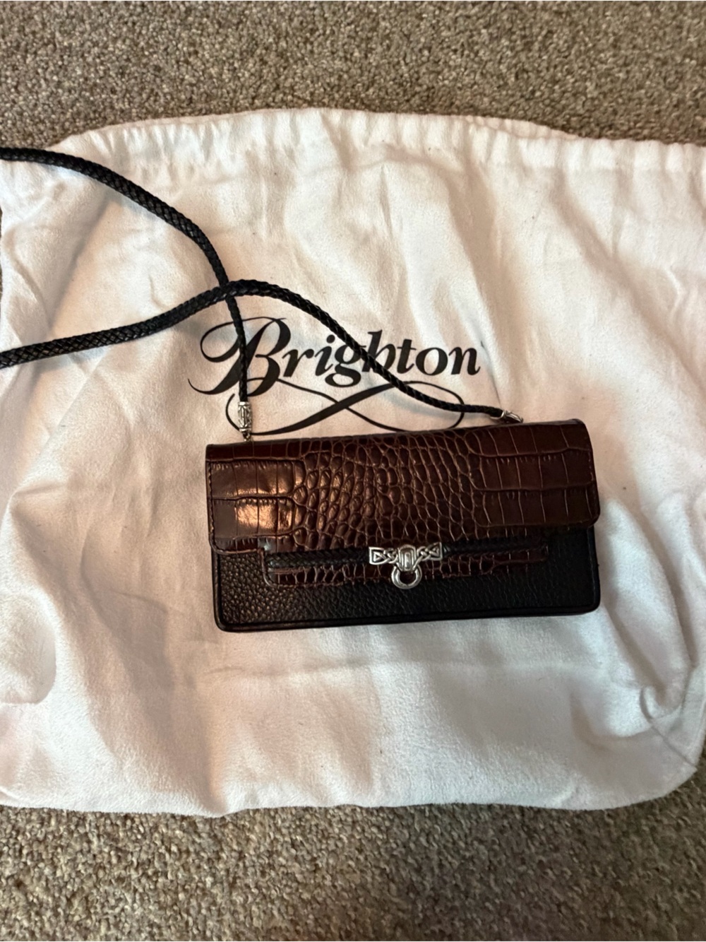 Brighton GWYNEVERE Clutch Wallet ~ Black Chocolate -